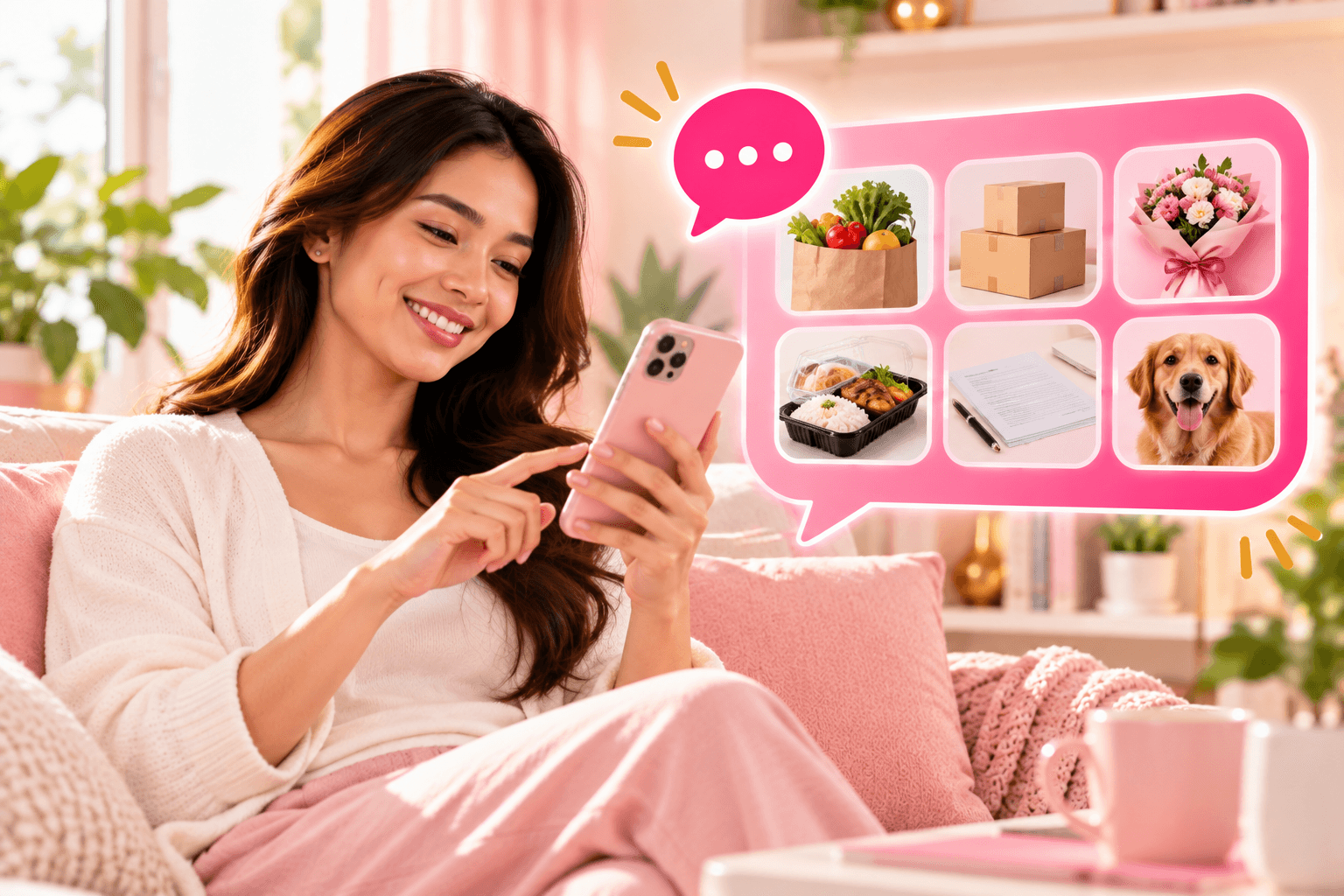 Asking GoodHand for groceries, parcels, flowers, meals, documents and more